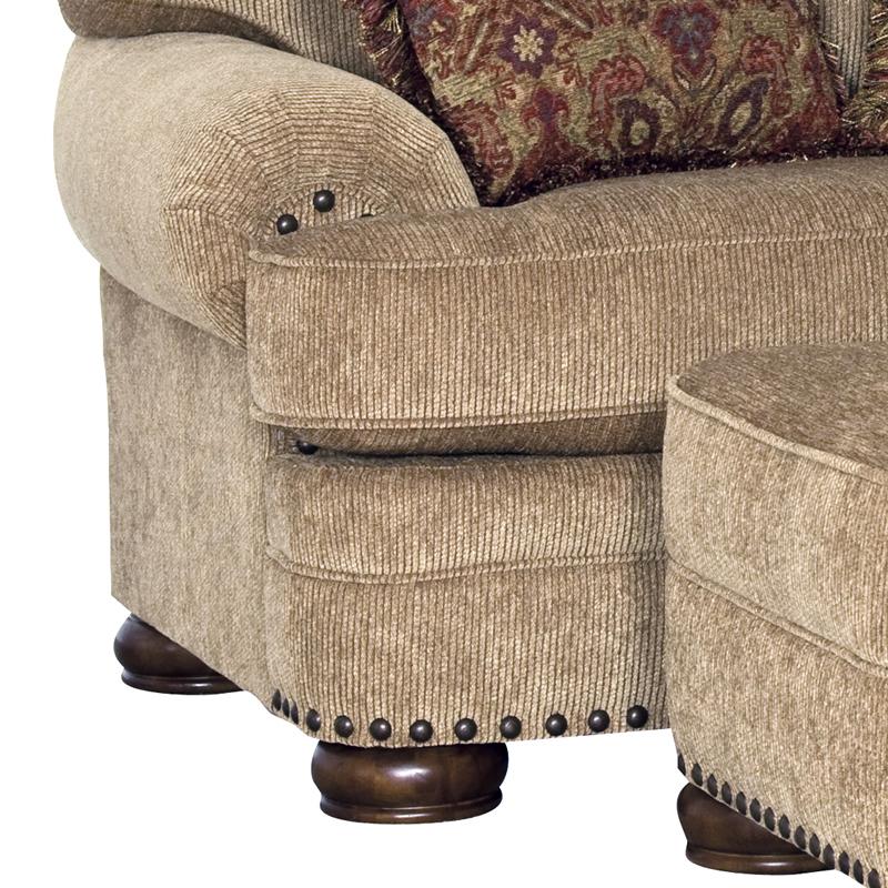 Mayo Furniture Fabric Ottoman 3620F50 Ottoman - Muse Oak IMAGE 2