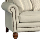 Mayo Furniture Stationary Fabric Sofa 4300F10 Sofa - Carmel Tweed IMAGE 2