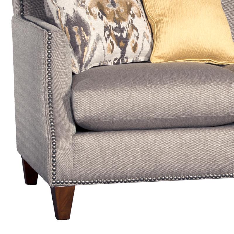 Mayo Furniture Stationary Fabric Sofa 4490F10 Sofa - Starla Charcoal IMAGE 2