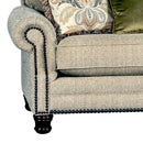 Mayo Furniture Stationary Fabric Sofa 5790F10 Sofa - Irish Linen Lemon Grass IMAGE 2