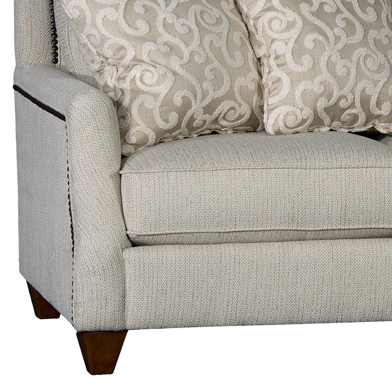 Mayo Furniture Stationary Fabric Sofa 6200F10 Sofa - Patrician Bisque IMAGE 2