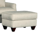 Mayo Furniture Fabric Ottoman 6200F50 Ottoman - Clarion Cream IMAGE 2