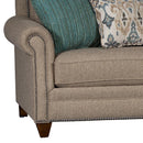 Mayo Furniture Stationary Fabric Sofa 7240F10 Sofa - Baird Flax IMAGE 2