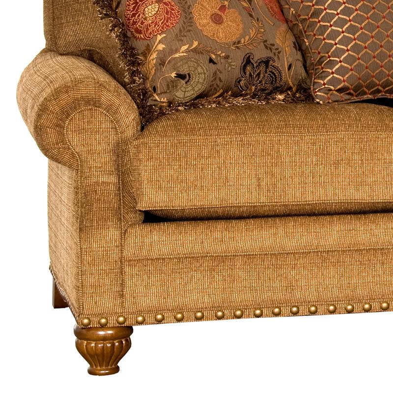 Mayo Furniture Stationary Fabric Sofa 8590F10 Sofa - Macy Chestnut IMAGE 2