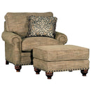 Mayo Furniture Stationary Fabric Chair 8590F40 Chair - Kaleidoscope Fig IMAGE 1