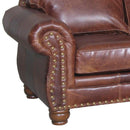 Mayo Furniture Stationary Leather Sofa 3180L10 Sofa - El Paso Saddle IMAGE 2