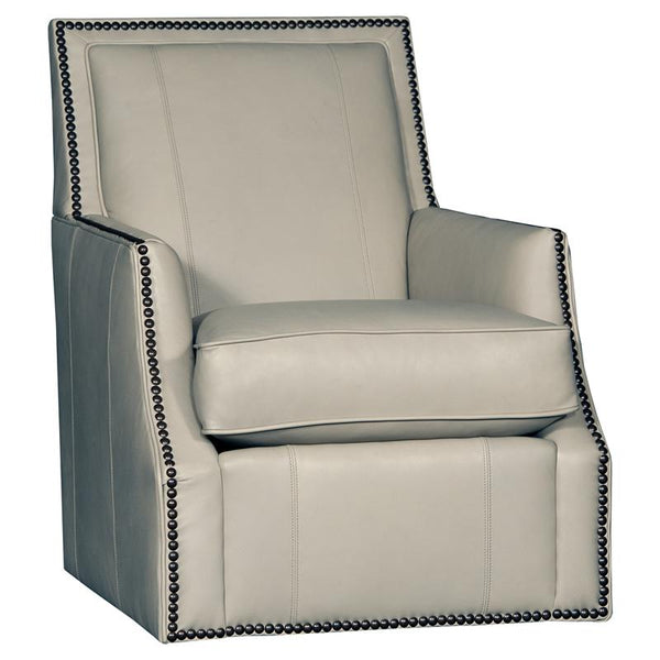 Mayo Furniture Swivel Leather Chair 2325L42 Swivel - Edinburg Cement IMAGE 1