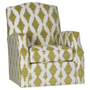 Mayo Furniture Swivel, Glider Fabric Chair 3100F43 Swivel Glider - Barristan Wasabi IMAGE 1