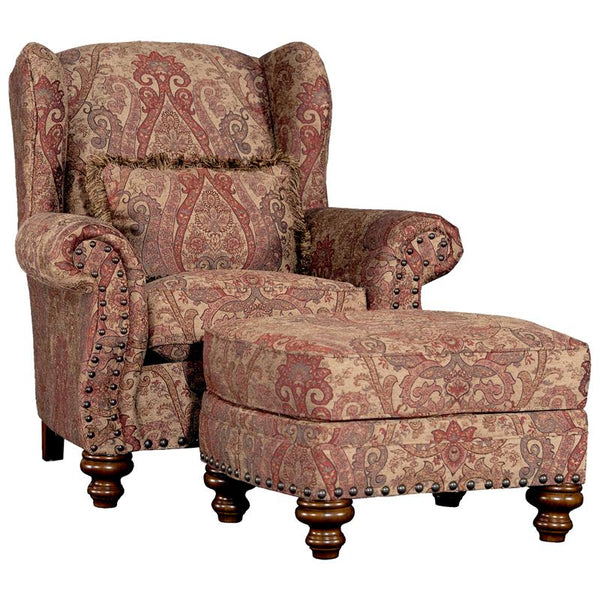 Mayo Furniture Stationary Fabric Chair 3200F40 Chair - Kampos Antique IMAGE 1