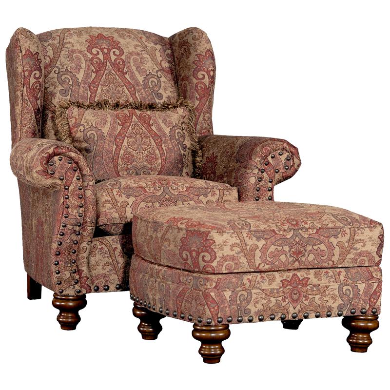 Mayo Furniture Stationary Fabric Chair 3200F40 Chair - Kampos Antique IMAGE 1
