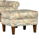 Mayo Furniture Fabric Ottoman 3240F50 Ottoman - Daytripper Tangerine IMAGE 2