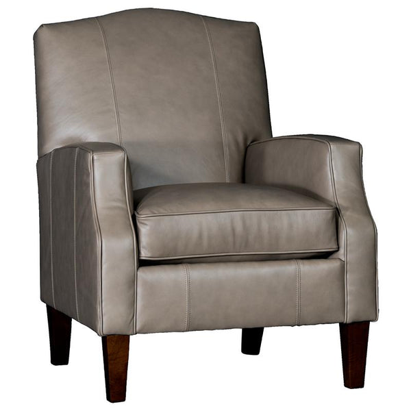 Mayo Furniture Stationary Leather Chair 3725L40 Chair - Encore Pewter IMAGE 1