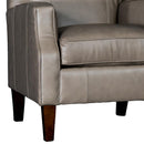 Mayo Furniture Stationary Leather Chair 3725L40 Chair - Encore Pewter IMAGE 2