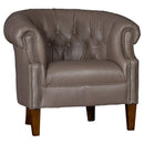 Mayo Furniture Stationary Leather Chair 8220L40 Chair - Edinburg Grey IMAGE 1