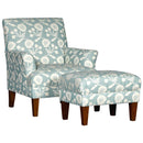 Mayo Furniture Fabric Ottoman 8631F50 Ottoman - Bohanon Pool IMAGE 2