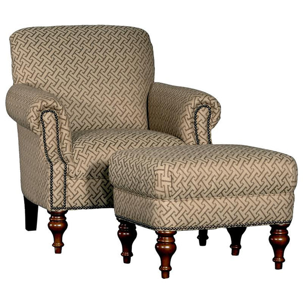 Mayo Furniture Stationary Fabric Chair 8960F40 Chair - Shaped Java IMAGE 1