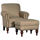 Mayo Furniture Fabric Ottoman 8960F50 Ottoman - Shaped Java IMAGE 2