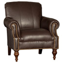 Mayo Furniture Stationary Leather Chair 8960L40 Chair - Edinburg Loft IMAGE 1
