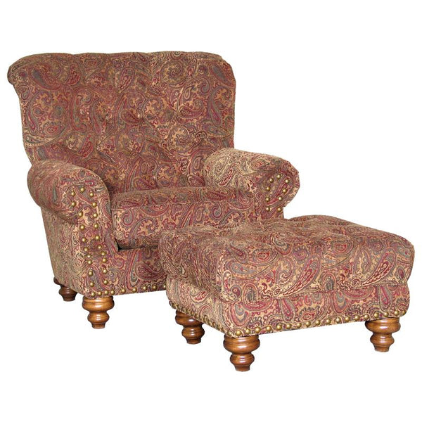 Mayo Furniture Stationary Leather Chair 9310F40 Chair - Phillip Antique IMAGE 1