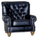 Mayo Furniture Stationary Leather Chair 9310L40 Chair - Fargo Black IMAGE 1