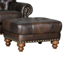 Mayo Furniture Leather Ottoman 9310L50 Ottoman - Newport Cognac IMAGE 1