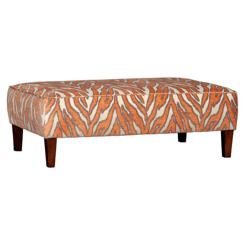 Mayo Furniture Fabric Ottoman 9150F50 Table Ottoman - Katniss Tangerine IMAGE 1