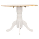  Coaster Furniture Allison 4241 Round 40-inch Drop Leaf Extension Dining Table - White IMAGE 9