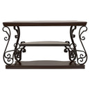  Coaster Furniture Laney 702449 Scrollwork Entryway Sofa Console Table - Deep Merlot IMAGE 6