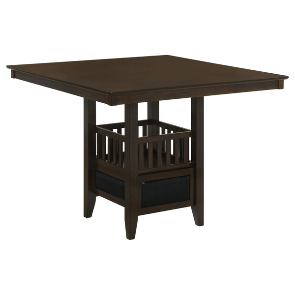 Coaster Furniture Square Jaden Counter Height Dining Table with Pedestal Base 100958 IMAGE 1