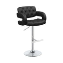  Coaster Furniture Brandi 102555 Adjustable Bar Stool - Black and Chrome IMAGE 1