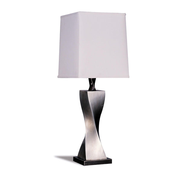  Coaster Furniture Keene 1497 30-inch Tapered Shade Table Lamp - Silver (Set of 2) IMAGE 1