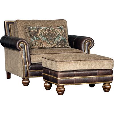 Mayo Furniture Stationary Fabric Chair 4300LF40 Chair - Sumter Stone IMAGE 2