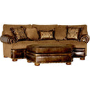 Mayo Furniture Stationary Fabric Sofa 7500LFA11 Conversational Sofa - Vision Charbrown IMAGE 1