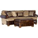 Mayo Furniture Stationary Fabric Sofa 7500LFA11 Conversational Sofa - Walker Portobello IMAGE 1