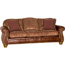 Mayo Furniture Stationary Fabric Sofa 7890LFA10 Sofa - Davenport Russet IMAGE 1