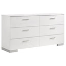 Coaster Furniture Felicity 6-Drawer Dresser 203503 IMAGE 1