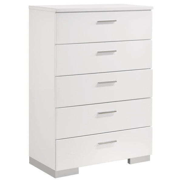 Coaster Furniture Felicity 5-Drawer Chest 203505 IMAGE 1