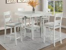 2631SET-DW Crown Mark LESTER 5-PK Counter Height Table Set DRIFTWOOD