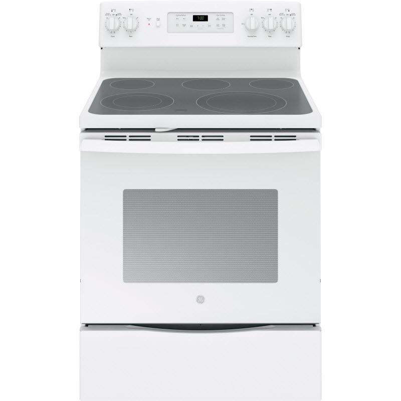 GE 30-inch Freestanding Electric Range JB700DJWW IMAGE 1