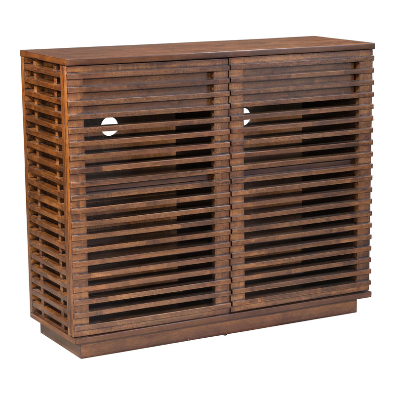 Zuo Linea 199050 Cabinet - Walnut IMAGE 1