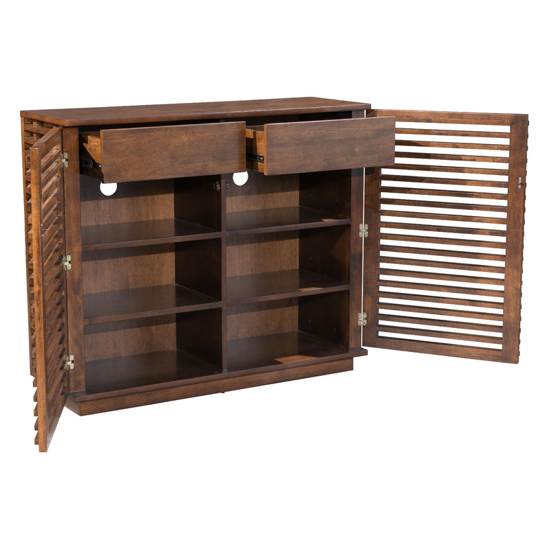 Zuo Linea 199050 Cabinet - Walnut IMAGE 5