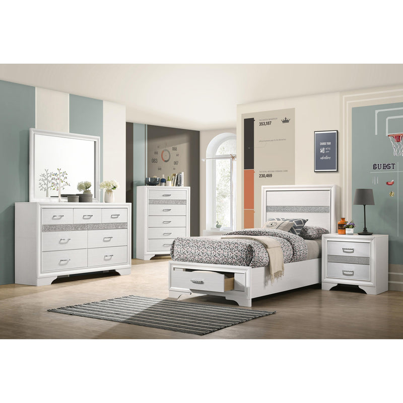  Coaster Furniture Miranda 205111T-S4 6 pc Twin Storage Bedroom Set IMAGE 1