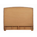  Coaster Furniture Laughton 300501KE Banana Leaf Eastern King Panel Bed - Amber IMAGE 5