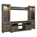  Signature Design by Ashley Trinell W446W2 4 pc Entertainment Center IMAGE 1