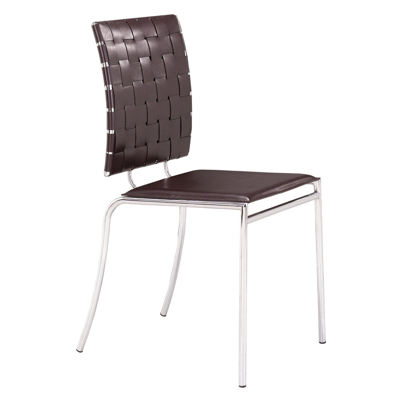 Zuo Criss Cross 333010 Dining Chair - Espresso IMAGE 1