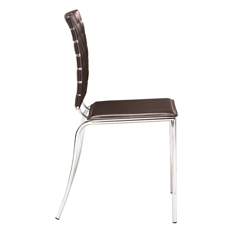 Zuo Criss Cross 333010 Dining Chair - Espresso IMAGE 2