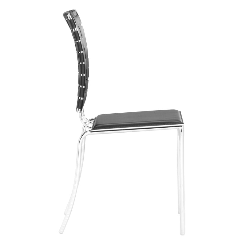 Zuo Criss Cross 333012 Dining Chair - Black IMAGE 2