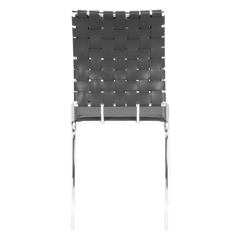 Zuo Criss Cross 333012 Dining Chair - Black IMAGE 4
