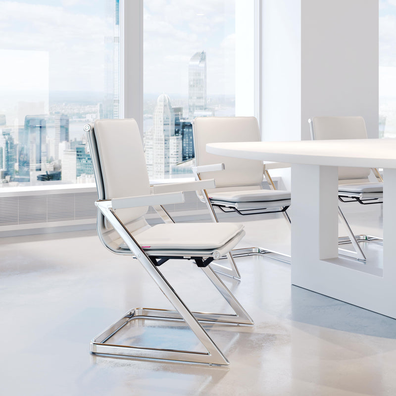 Zuo Lider Plus 215211 Conference Chair - White IMAGE 7