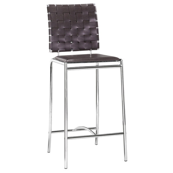 Zuo Criss Cross 333060 Counter Stool - Espresso IMAGE 1
